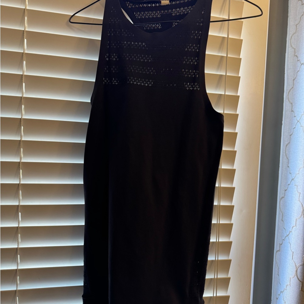 Black Sleeveless Knit Top